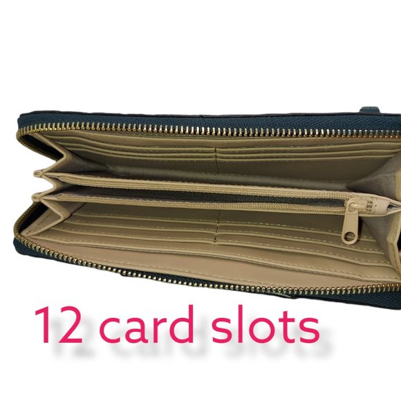 Nine West Wallet Dark Teal - Picture 5 of 5